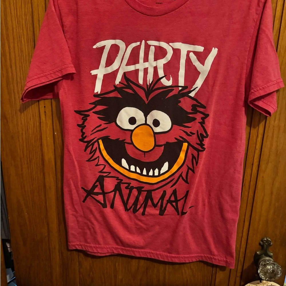 Disney Red 'Party Animal' Short Sleeve Tee